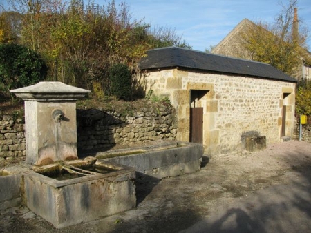 Saint Aubin des Chaumes-lavoir 1 dans hameau Chalvron