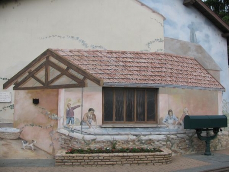 Varennes les Mâcon-fresque du lavoir