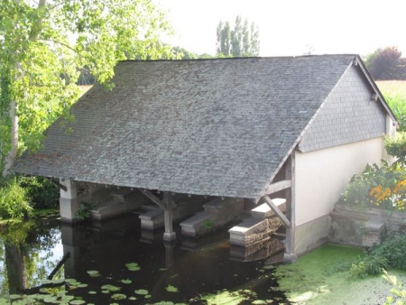 Nyoiseau-lavoir dans hameau Saint Aubin du Pavoil